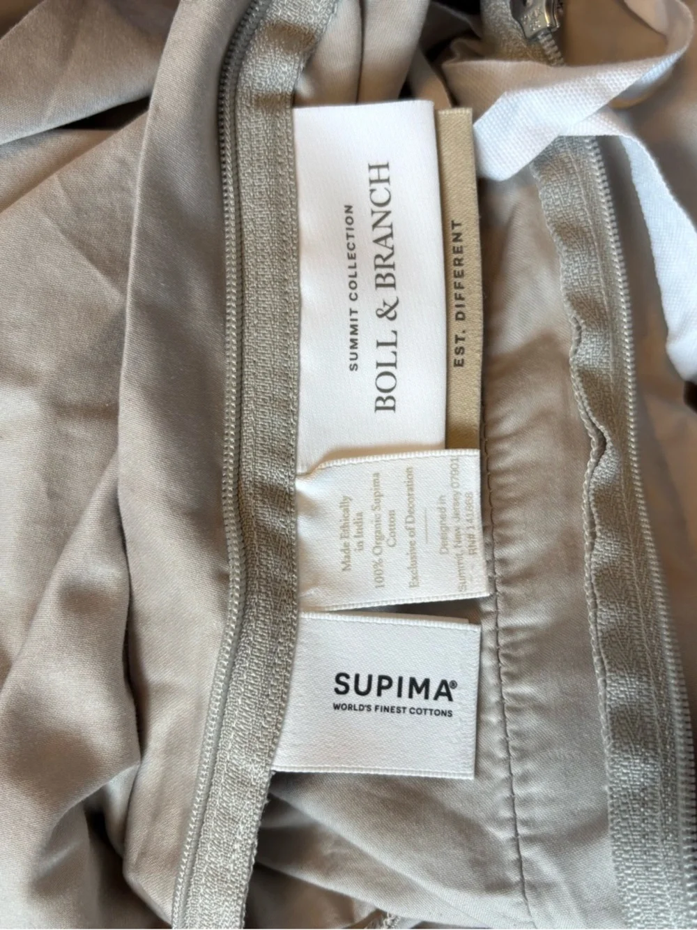 Boll & Branch Summit Collection Supima Duvet King Cal King Pewter NWOT